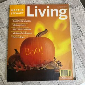 Martha Stewart Living Magazine October 2002  Halloween Fall Issue Pumpkin Recipe